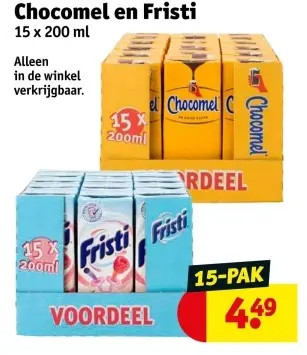 Aanbieding: Chocomel en Fristi