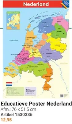 Aanbieding: Educatieve Poster Nederland