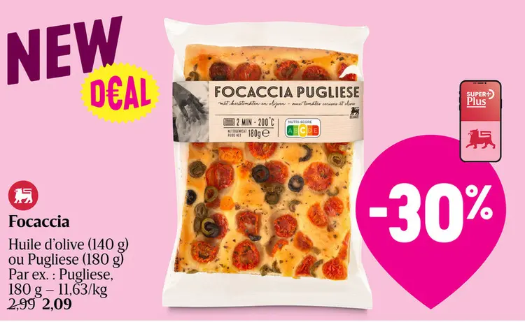 Offre: Focaccia