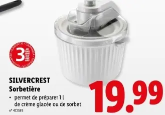 Offre: Sorbetière