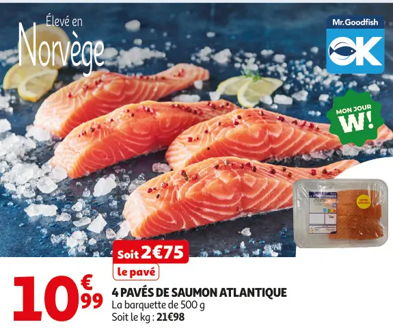 Promotie: Pavés de saumon atlantique