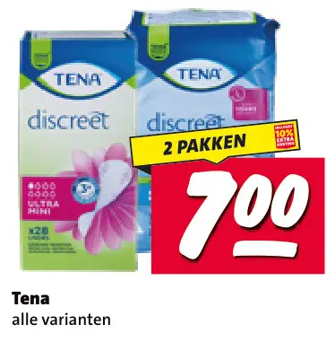 Aanbieding: Discreet maandverband of inlegkruisjes