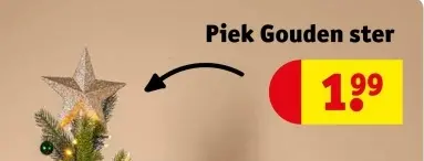 Aanbieding: Piek Gouden ster