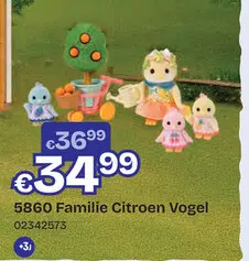 Aanbieding: Sylvanian Families - Familie Citroen Vogel