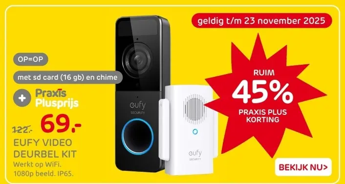 Aanbieding: Video deurbel kit