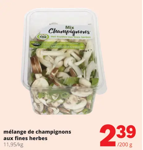 Offre: Mélange de champignons aux fines herbes