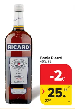 Offre: Pastis Ricard
