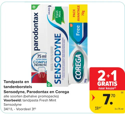 Promotie: Tandpasta en tandenborstels