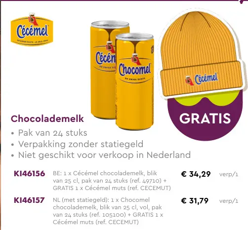 Aanbieding: Chocolademelk