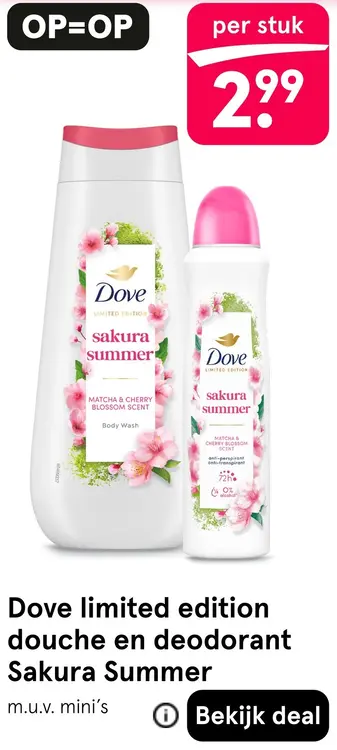 Aanbieding: Limited edition douche en deodorant Sakura Summer