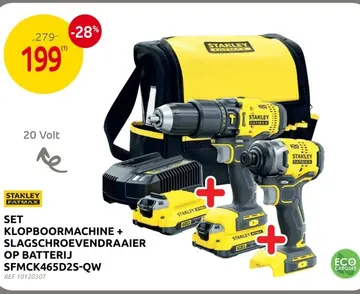Aanbieding: Set klopboormachine + slagschroevendraaier op