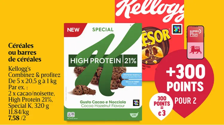 Offre: Céréales ou barres de céréales
