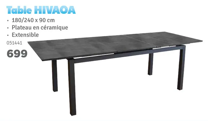 Offre: Table HIVAOA