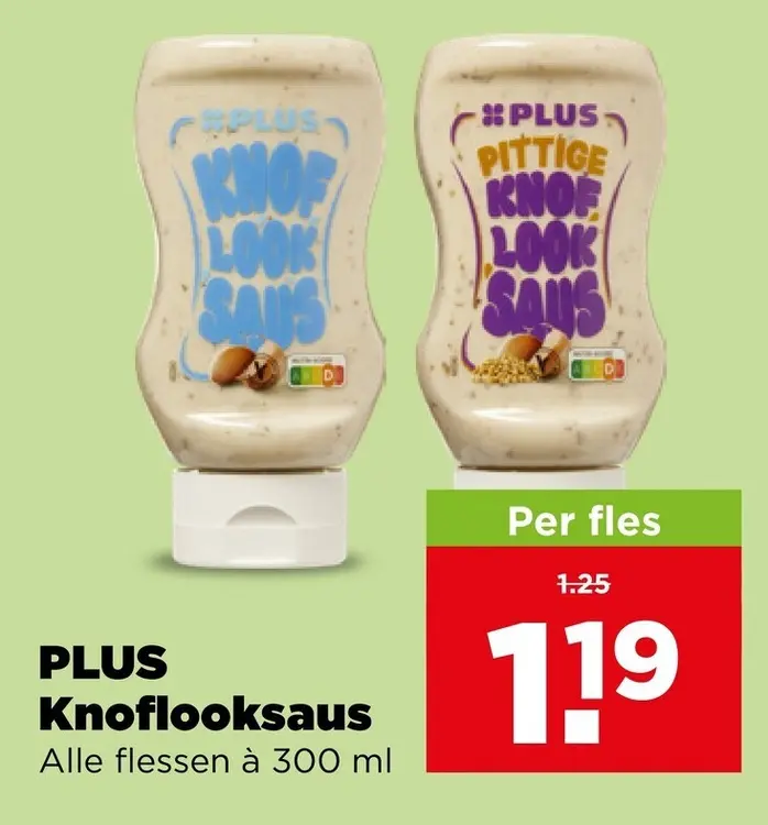 Aanbieding: PLUS Knoflooksaus