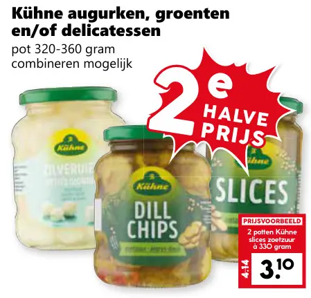 Aanbieding: Augurken, groenten en/of delicatessen