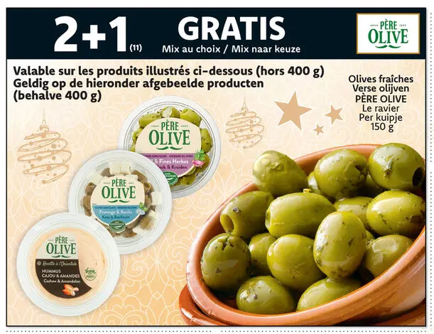 Promotie: Olives fraîches / Verse olijven
