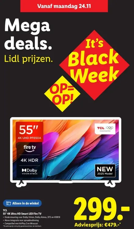 Aanbieding: 55" 4K Ultra HD Smart LED Fire TV