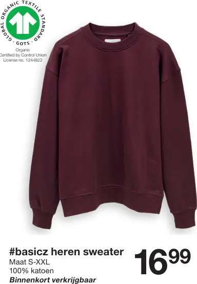 Promotie: #basicz Heren sweater