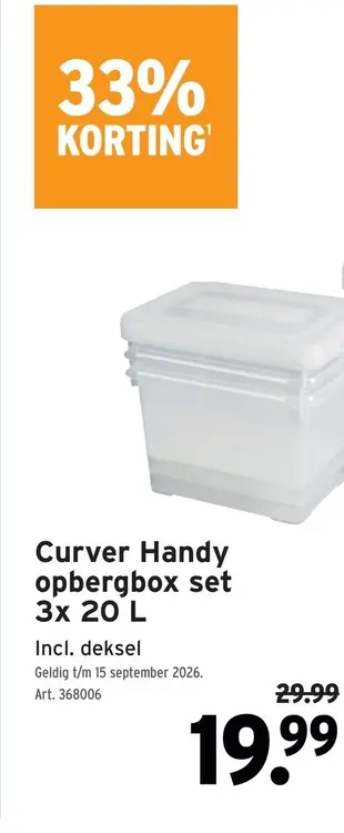 Promotie: Handy opbergbox set