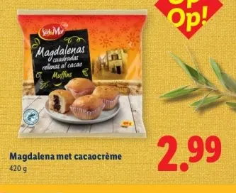 Aanbieding: Magdalena met cacaocrème