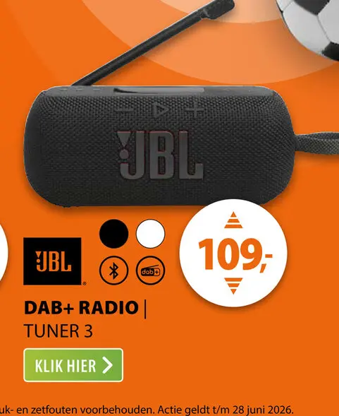 Aanbieding: JBL Tuner 3 Zwart