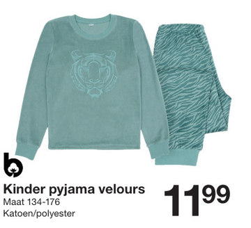 Aanbieding: Kinder pyjama velours