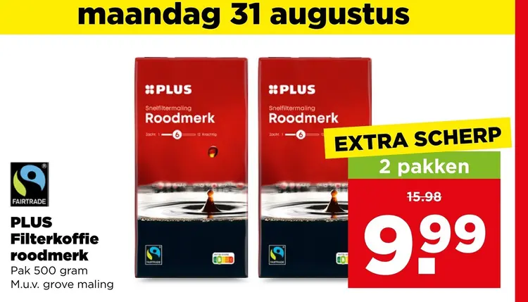 Aanbieding: Filterkoffie roodmerk