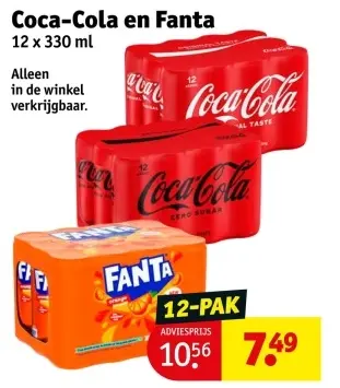 Aanbieding: Coca-Cola en Fanta