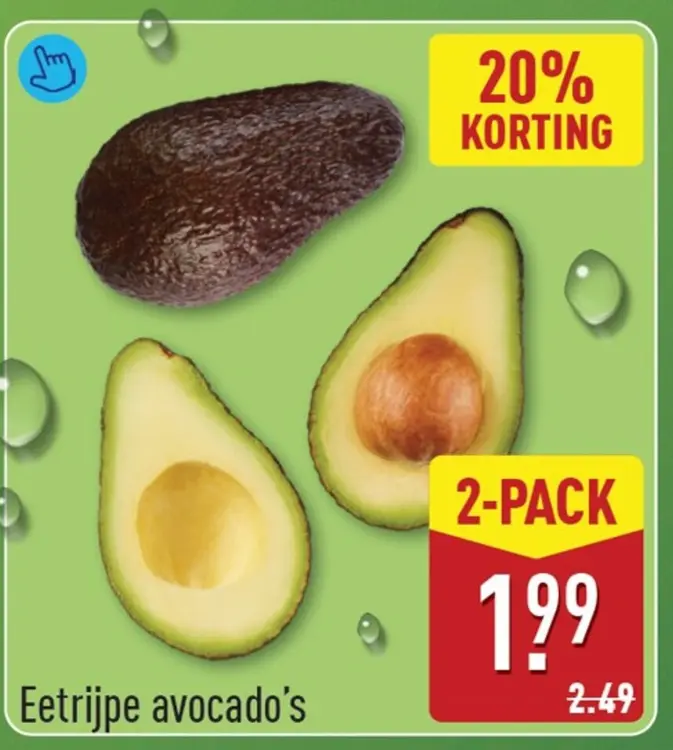 Aanbieding: Eetrijpe avocado's