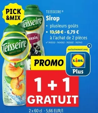 Offre: Teisseire Sirop