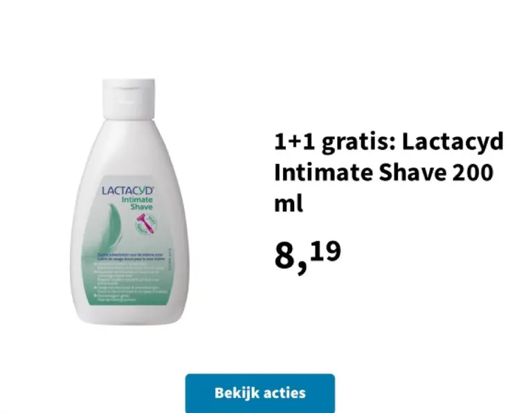 Aanbieding: Lactacyd Intimate Shave