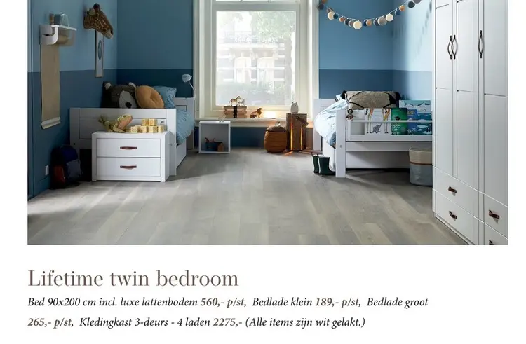 Aanbieding: Lifetime twin bedroom