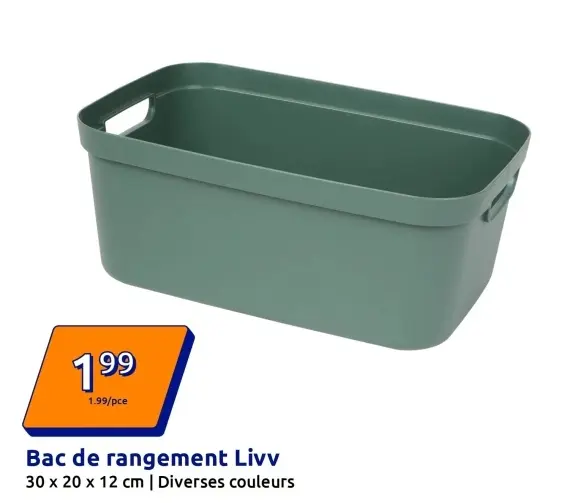 Offre: Bac de rangement