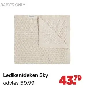 Promotie: Baby's Only Ledikantdeken Sky