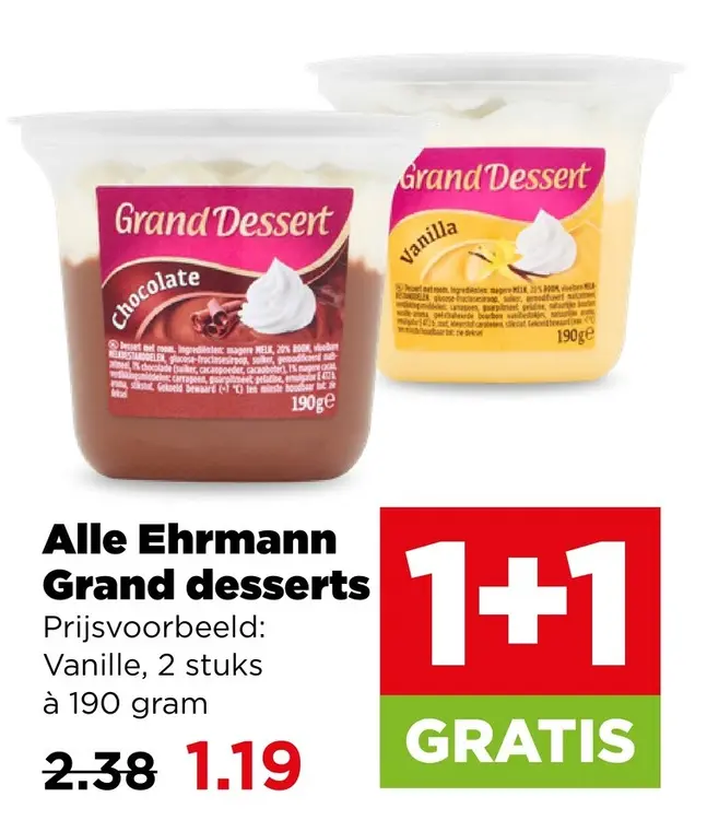 Aanbieding: Grand desserts