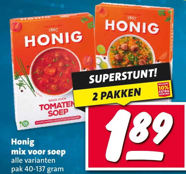 Aanbieding: mix voor soep