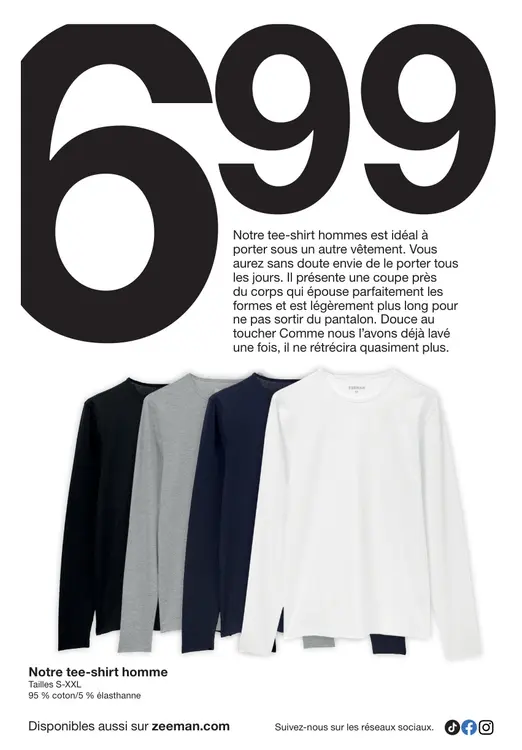 Offre: Tee-shirt homme