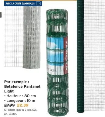 Offre: Betafence Pantanet Light