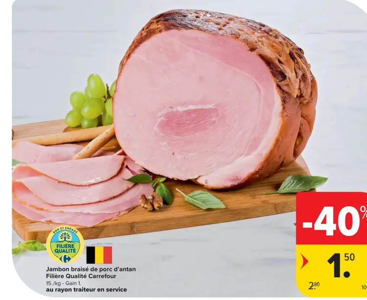 Offre: Jambon braisé de porc d'antan