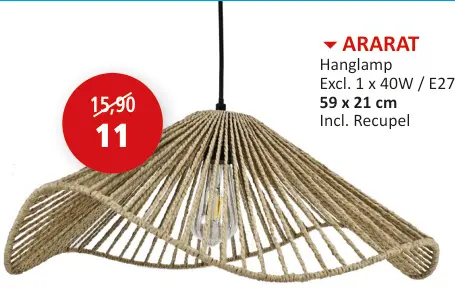 Promotie: Hanglamp Ararat