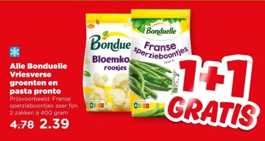Aanbieding: Bonduelle Vriesverse groenten en pasta pronto