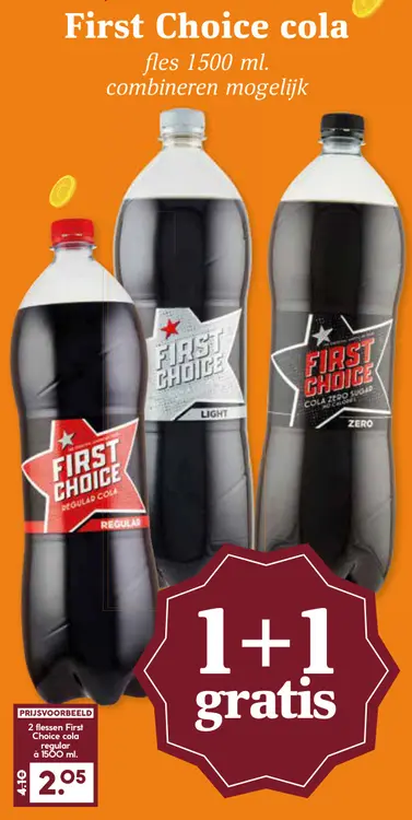 Aanbieding: First Choice cola