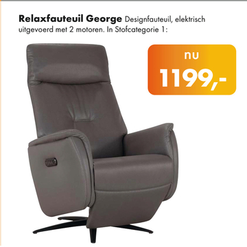 Aanbieding: Relaxfauteuil George 