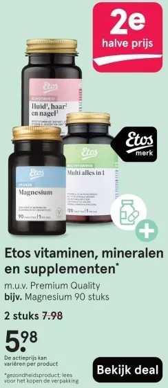 Aanbieding: Vitaminen, mineralen en supplementen