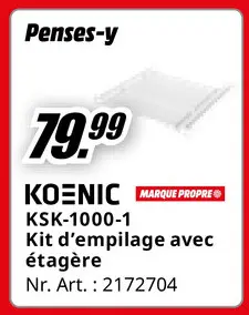 Offre: Kit d´empilage avec étagère