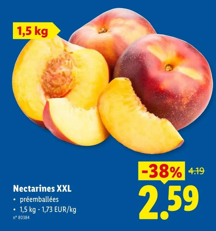 Offre: Nectarines XXL