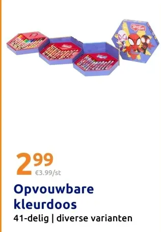 Aanbieding: Opvouwbare kleurdoos