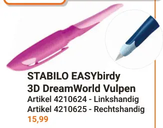 Aanbieding: EASYbirdy 3D DreamWorld Vulpen