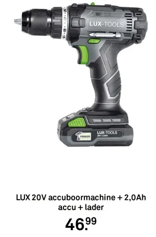 Aanbieding: 20V accuboormachine