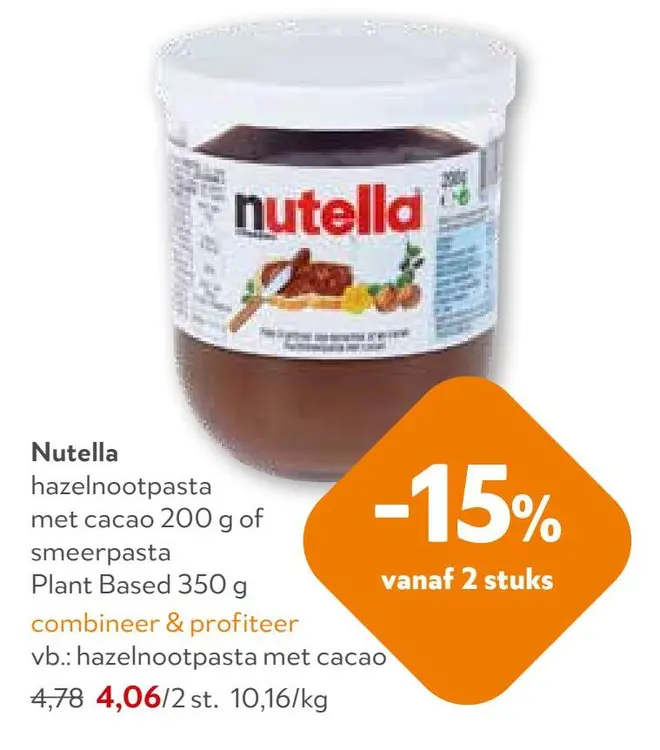 Promotie: hazelnootpasta